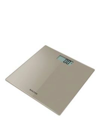 Salter Glass Digital Platform Bathroom Scale - Nude